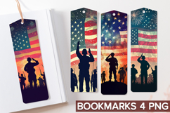 4th of July Bookmarks Sublimation - 4th of July Veteran PNG Product Image 1
