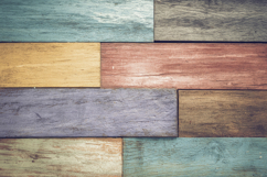 Colorful Wooden Planks Background Wallpaper Product Image 1