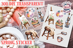 Spring sticker Cute vintage flowers Love PNG Funny Product Image 1