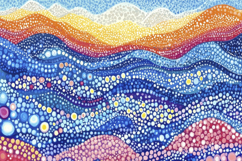 Dot Waves Background Wallpaper Product Image 1