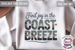 Summer Beach Sea Quote Watercolor Sublimation PNG Product Image 1