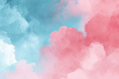 Pastel Pink and Blue Background Product Image 1