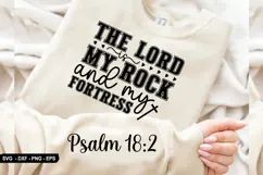 The Lord Is My Rock And My - Christian Sleeve T-Shirt Design Product Image 1