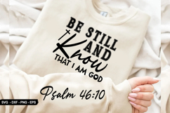 Be Still And Know That - Christian Sleeve T-Shirt Design Product Image 2