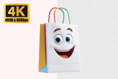 Cartoon Face Bag Transparent PNG Product Image 1