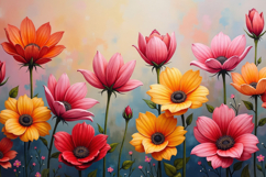 Colorful Flowers Background Product Image 1