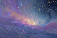 Cosmic Landscape Background Product Image 1