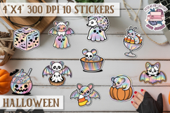 Halloween sticker Kawaii PNG pastel holographic foil Product Image 1