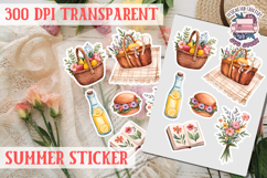 Summer sticker Cute flowers Love Picnic Beach Spring Product Image 1