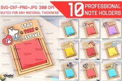 Professional Wooden Sticky Note Holders Laser Cut Bundle Product Image 1