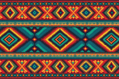 Colorful Ethnic Pattern Background Product Image 1