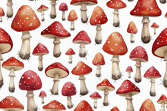 Mushroom Pattern Background Wallpaper Product Image 1