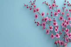 Pink Blossoms Background Wallpaper Product Image 1
