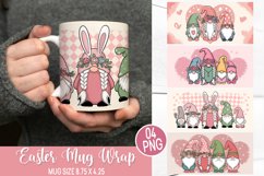 Easter Mug Wrap Design - Easter Gnome Sublimation Product Image 1
