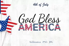 4th of July, America patriotic quote, sublimation png Product Image 3