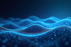 Blue Particle Waves Background Product Image 1