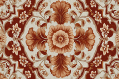 Red Floral Background Product Image 1