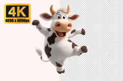 Dancing Cow Transparent PNG Product Image 1