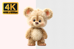 Fluffy Bear Transparent PNG Product Image 1