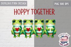 Valentine Love Animals Cute Quote Sublimation Design PNG Product Image 1