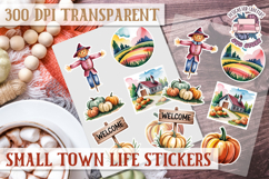 Small Town LIfe sticker Scrapbook PNG Village Garden Farm Product Image 1