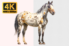 Spotted Coat Horse Transparent PNG Product Image 1