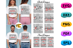 Baseball Family Bundle SVG, PNG, Preppy Bow Game Day, Mom Product Image 1