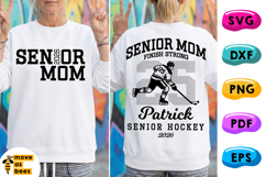 Hockey Senior 2026 Mom Shirt SVG, PNG, Finish Strong Product Image 1