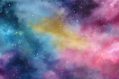 Watercolor Galaxy Background Wallpaper Product Image 1