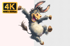 Donkey Jumping Transparent PNG Product Image 1