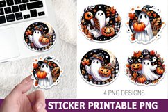 Halloween Ghost Sticker Printable | High Quality 300 Dpi Product Image 1