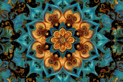 Mandala with Radial Symmetry Background Wallpaper Product Image 1