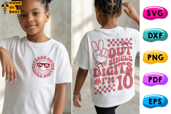 Peace Out Single Digits I'm 10 Svg, Png,Tenth Birthday Shirt Product Image 1