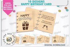 Happy Birthday Cards Laser Cut Bundle. Birthday Gift SVG Product Image 1