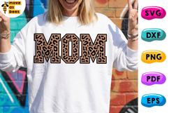 Mom Svg, Png, Leopard Print, Mom Shirt Svg, Mother's Day Svg Product Image 1