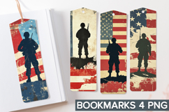 4th of July Bookmarks Sublimation - 4th of July Veteran PNG Product Image 1
