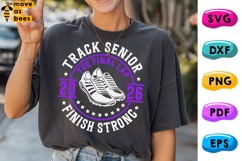 Track Senior SVG, PNG, Senior Class Of 2026, The Final Lap Product Image 1
