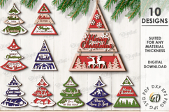 Christmas Trees Wall Decors Bundle Laser Cut. Chrisrmas SVG Product Image 1