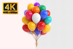 Multi Colored Balloons Transparent PNG Product Image 1