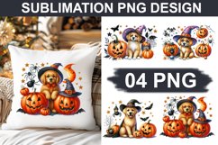 Halloween Dog - Pillow Sublimation PNG Design Product Image 1