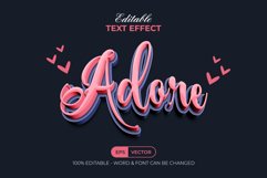 Adore Text Effect Pink Style Product Image 1