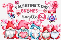 Valentine&#039;s day Gnome Sublimation Bundle - Gnome Sublimation Product Image 1