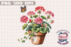 Spring Sublimation Design PNG Clipart Scrapbook Flowers Product Image 1