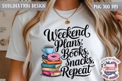 Book Lover Sublimation design Quote Bookish PNG Sign Product Image 1