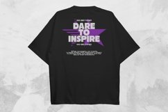 Dare To Inspire Typography Streetwear T-shirt Design Product Image 1