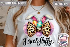 Easter Bunny Leopard Print PNG Holidays Spring Cute Animals Product Image 1