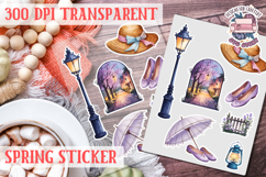 Spring sticker Cute vintage flowers Love PNG Funny Product Image 1