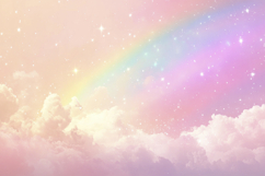 Cloud Rainbow Background Wallpaper Product Image 1