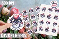 Love sticker Sheet Valentine Day Lovers Cute PNG Spice Product Image 1