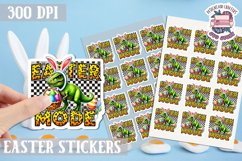 Easter Kids sticker Cute Bunny PNG Spring Hunt Egg Product Image 1